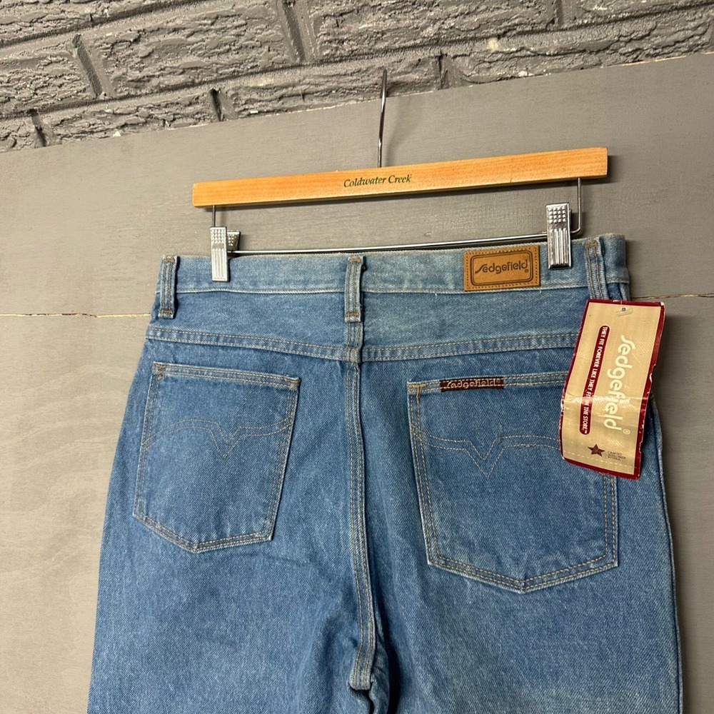 Vintage Sedgefield Mens Straight Leg Jeans Blue Made in‎ USA 33x36 NWT Deadstock
